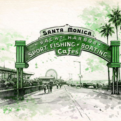 The Santa Monica Coastal Walk